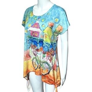 Leoma Lovegrove Top Tunic Womens PS Beach Art Lagen Y2K